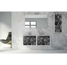 Waschtischunterschrank Baden Haus Bellagio BxHxT 70 x 51 cm x 46 cm Frontfarbe schwarz glanz 54867