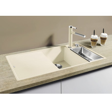 Spüle Blanco AXIA III 6 S-F 990 x 500 mm cafe 524668 1 Spülbecken Mit Tropffläche Becken links Mit Restebecken