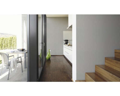 Innenraum mit Terrasse, Küche und Treppe