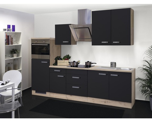 Flex Well Küchenzeile mit Geräten Santo 270 cm Frontfarbe | HORNBACH