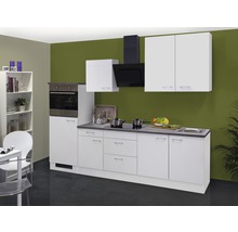 Flex Well Küchenzeile mit Geräten Lucca 270 cm Frontfarbe weiß matt Korpusfarbe weiß zerlegt-thumb-0