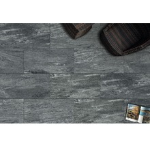 FLAIRSTONE Feinsteinzeug Terrassenplatte Monte Polare granit-grau rektifizierte Kante 80 x 40 x 3 cm-thumb-5