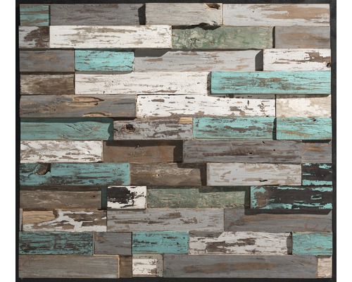 Wandverkleidung aus Holzpaneelen im Vintage-Stil