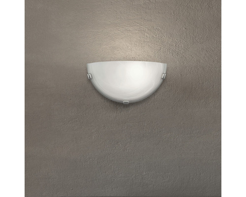 Halbrunde Wandleuchte aus Glas