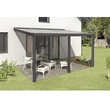 Terrassenüberdachung SKAN HOLZ Garda 434x307 cm anthrazit