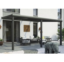 Terrassenüberdachung SKAN HOLZ Garda 434x307 cm anthrazit