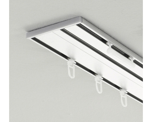 Gardinenschiene zur Deckenmontage mit Gleitern
