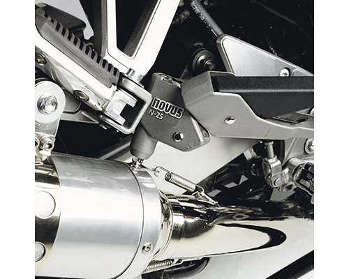 Novus N-25 Motorrad Auspuffanlage Detailansicht