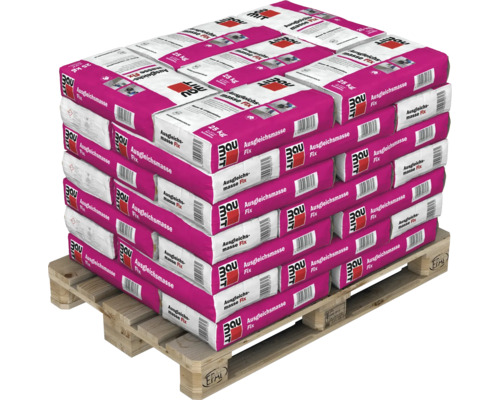 Palette mit Säcken Ausgleichsmasse Fix, je Sack 25 Kilogramm