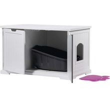 Katzenmöbel mit Katzentoilette und Katzenstreumatte