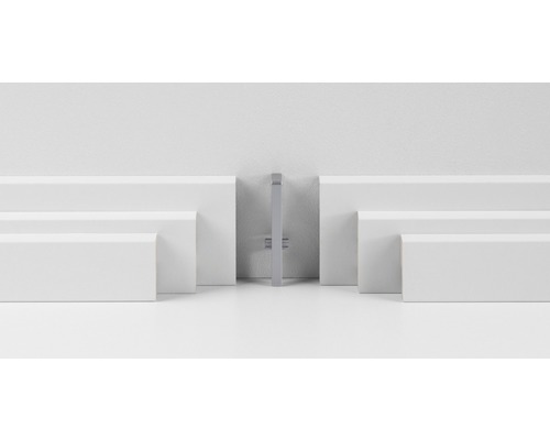 Sockelleisten mit Montageclip zur Wandbefestigung