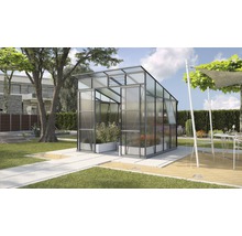 Gewächshaus Vitavia Playa 7600 Hohlkammerplatten 6 mm mit Fundamentrahmen 258x291,6 cm schwarz