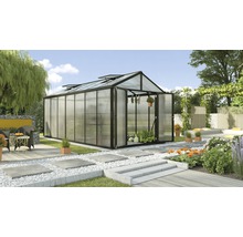 Gewächshaus mit Pflanzen im Garten