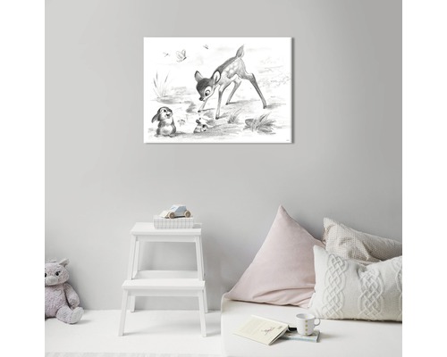 Wandbild mit Bambi Motiv im Kinderzimmer