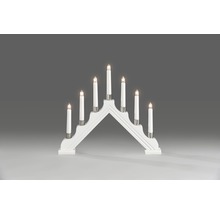 Weihnachtsleuchter mit sieben elektrischen Kerzen