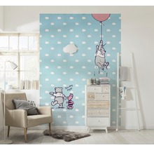 Fototapete Papier SD4025 Winnie Pooh Piglet 4-tlg. 184 cm x 254 cm