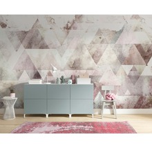 Fototapete Vlies P018B-VD4 Pure Triangles Red 4-tlg. 400 x 250 cm