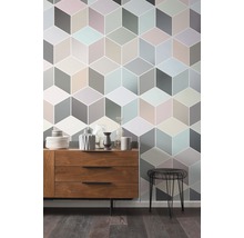 Fototapete Vlies P027-VD2 Cubes Pastel 2-tlg. 200 x 250 cm