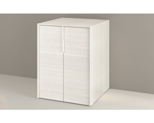 Weißer Badezimmerschrank mit zwei Türen