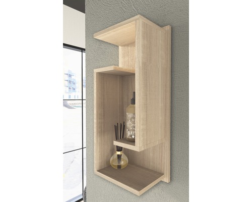 Wandregal mit drei Ablageflächen für Badezimmerzubehör