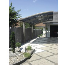 Einzelcarport KRB Skiatsu mit Hitze-, UV- und Hagelschutz 270x500 cm urban grau-thumb-3