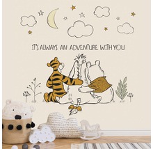 Winnie Puuh Wandtattoo mit Tigger, I-Aah, Mond, Sternen und Wolken im Kinderzimmer