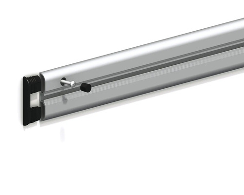 Aluminiumprofil mit Zubehör für die Wandmontage