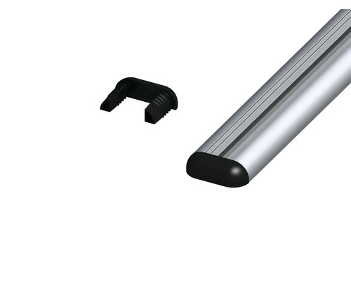 Dachträgerprofil mit Endkappe und Verbindungsstück