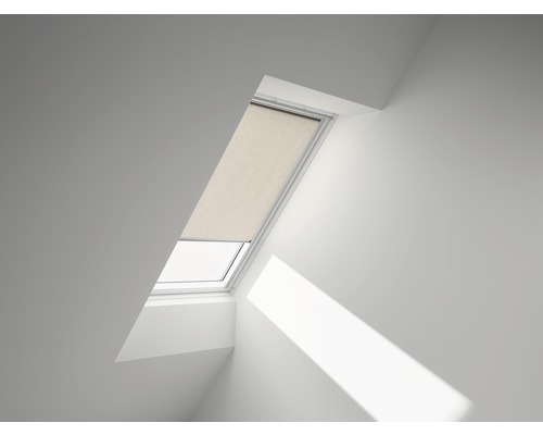 VELUX Sichtschutzrollo sand uni manuell Rahmen aluminium RFL MK10 4155S