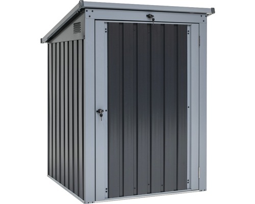 Metall Gerätehaus mit Tür und abschließbarem Schloss