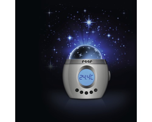 Reer Sternenhimmel-Projektor mit Temperaturanzeige
