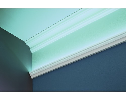 Decke mit Zierleiste im Raum