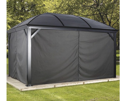 Vorhangset SOJAG anthrazit Moreno 10x14 kaufen und Mykonos HORNBACH Pavillon bei