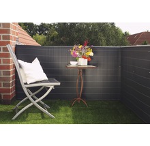 Sichtschutzmatte videx Rügen PVC 300 x 90 cm anthrazit