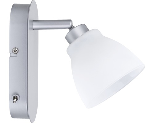 Wandleuchte mit schwenkbarem Kopf und Schalter