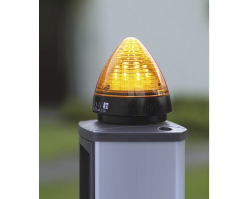 Hörmann Signalleuchte SLK LED, 0,5 W, 24 V DC, Gelb, IP65 – Für Garagentor, Boden- Oder Wandmontage