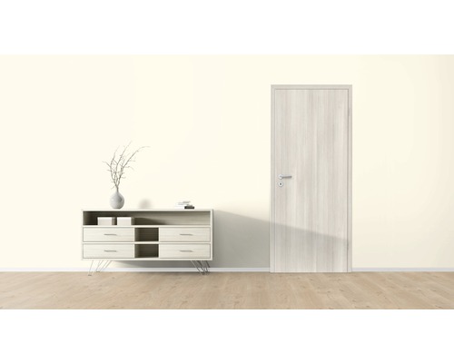 Helle Inneneinrichtung mit Kommode und Innentür