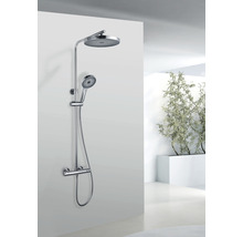 Duschsystem mit Kopf- und Handbrause im Badezimmer