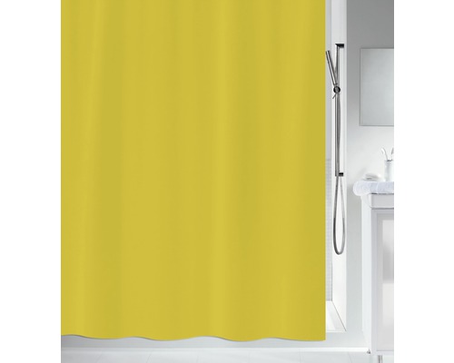 Duschvorhang spirella Primo gelb 180 x 200 cm