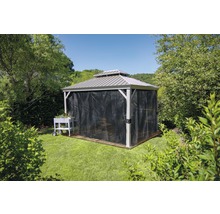 Pavillon SOJAG Messina 12x16 inkl. Moskitonetz 473 x 353 cm champagner