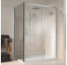 Seitenwand für Schiebetür Schulte Kristall/Trend Breite 90 cm Klarglas Profilfarbe aluminium-thumb-0