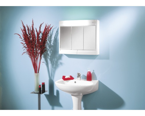 Spiegelschrank Jokey Saphir 60 x 18 x 51 cm weiß 3-türig | HORNBACH