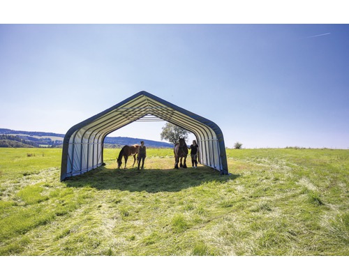 Weidezelt ShelterLogic 49,6 m² | 730 x grün cm 680 HORNBACH