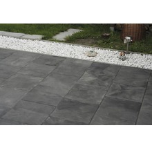 Beton Terrassenplatte iStone Basic grau-schwarz 40 x 40 x 4 cm-thumb-0