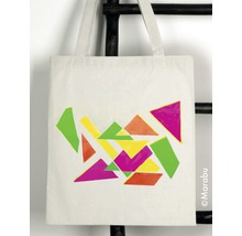 Stofftasche mit geometrischem Muster
