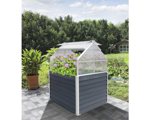 Hochbeet klassisch WESTANN Store & Grow inkl. Stauraum 120 x 120 x 169 cm anthrazit Hochbeet klassisch WESTANN Store & Grow inkl. Stauraum 120 x 120 x 169 cm anthrazit