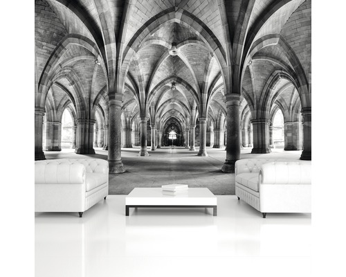 Fototapete mit Abbildung einer historischen Halle mit Säulen