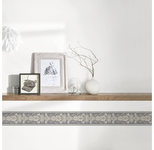 Bordüre 36730-1 Papier Ornament graphit silber 5 m x 10 cm