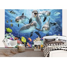 Kinderzimmer mit Fototapete mit Delfinmotiv