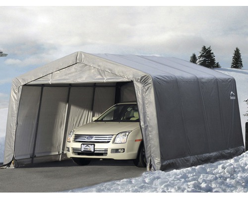 Einzelgarage ShelterLogic In-a-Box 370 x 490 cm grau | HORNBACH
